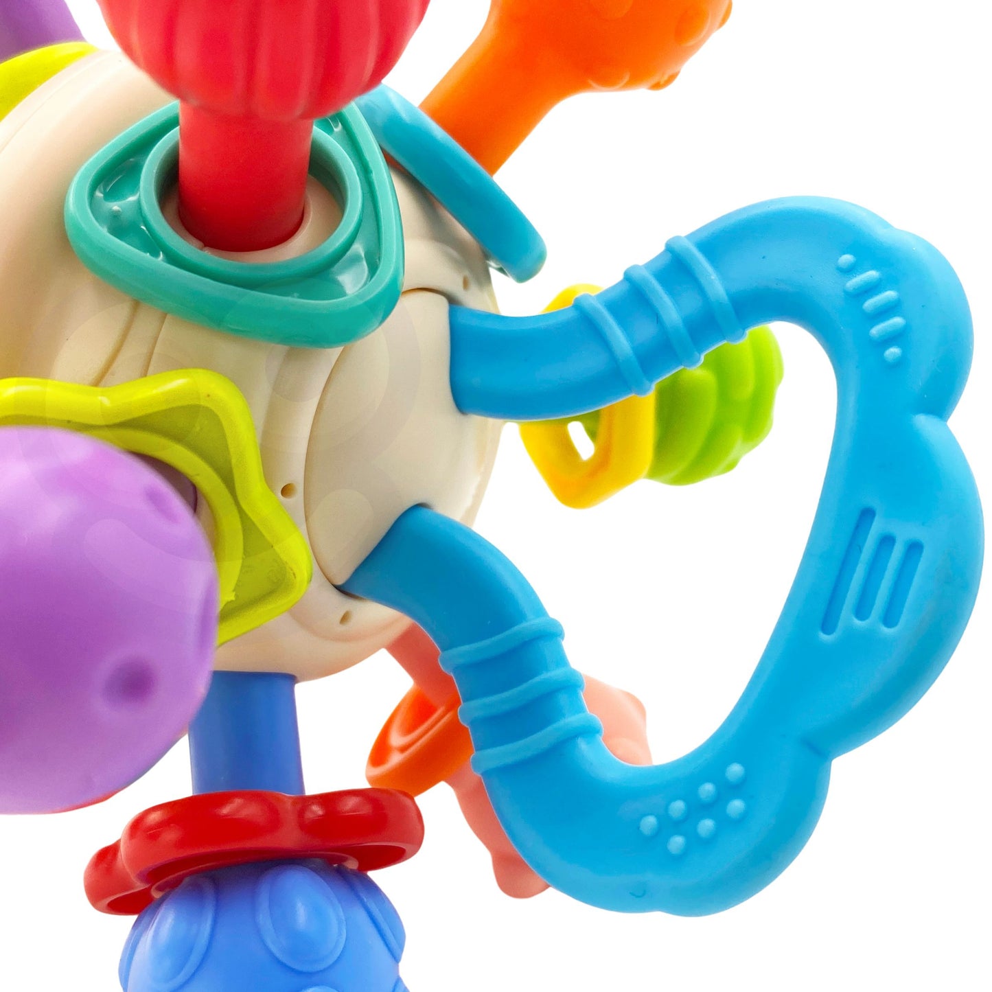 WOOPIE BABY Minkštas 2in1 Barškutis ir Kramtukas, Sensorinis Žaislas Kūdikiams (0m+)