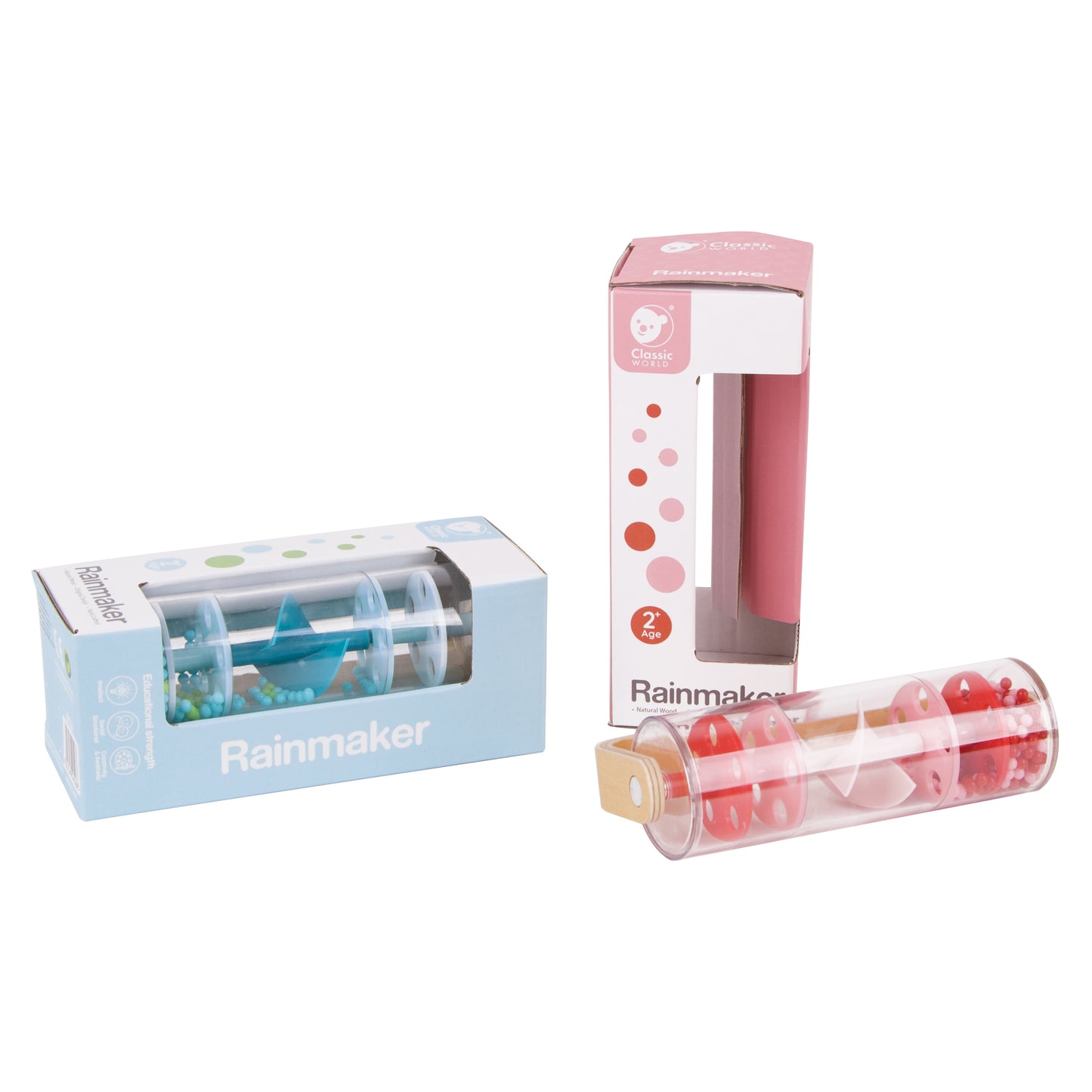 CLASSIC WORLD Raudona lietaus lazdelė (tuba) su karoliukais – vaizdas 5