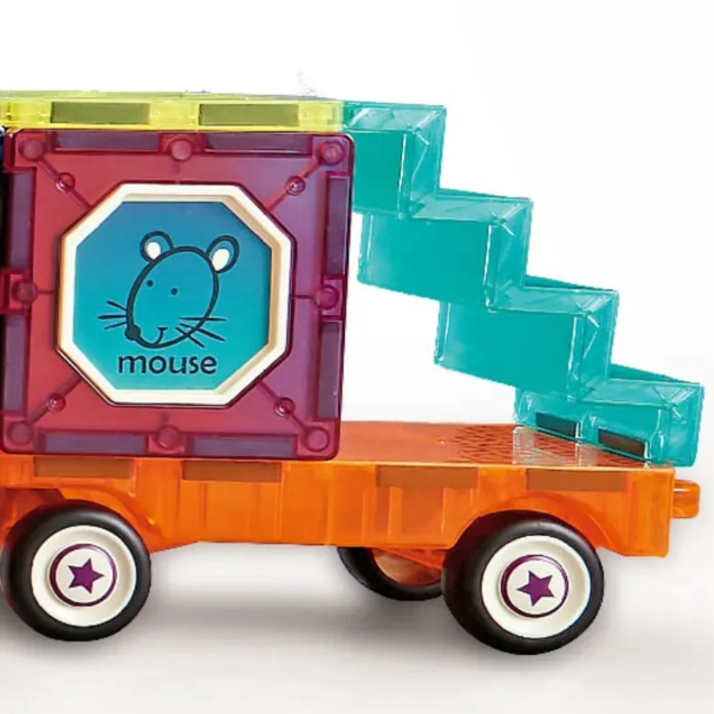 WOOPIE Magnetiniai 3D Blokeliai Traukinys 71 vnt.