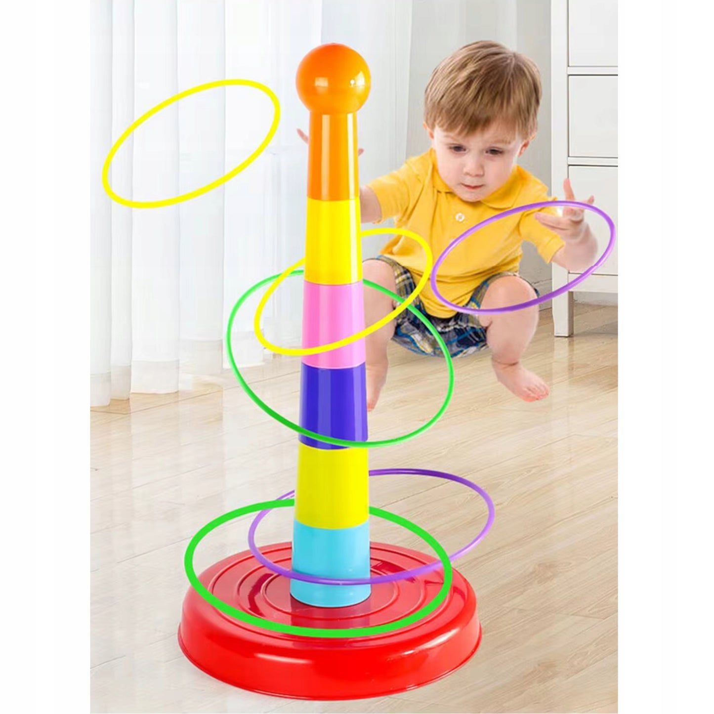 WOOPIE Miklumo žaidimas Žiedų metimas Ringo, detalė su taikiniais – vaizdas 3