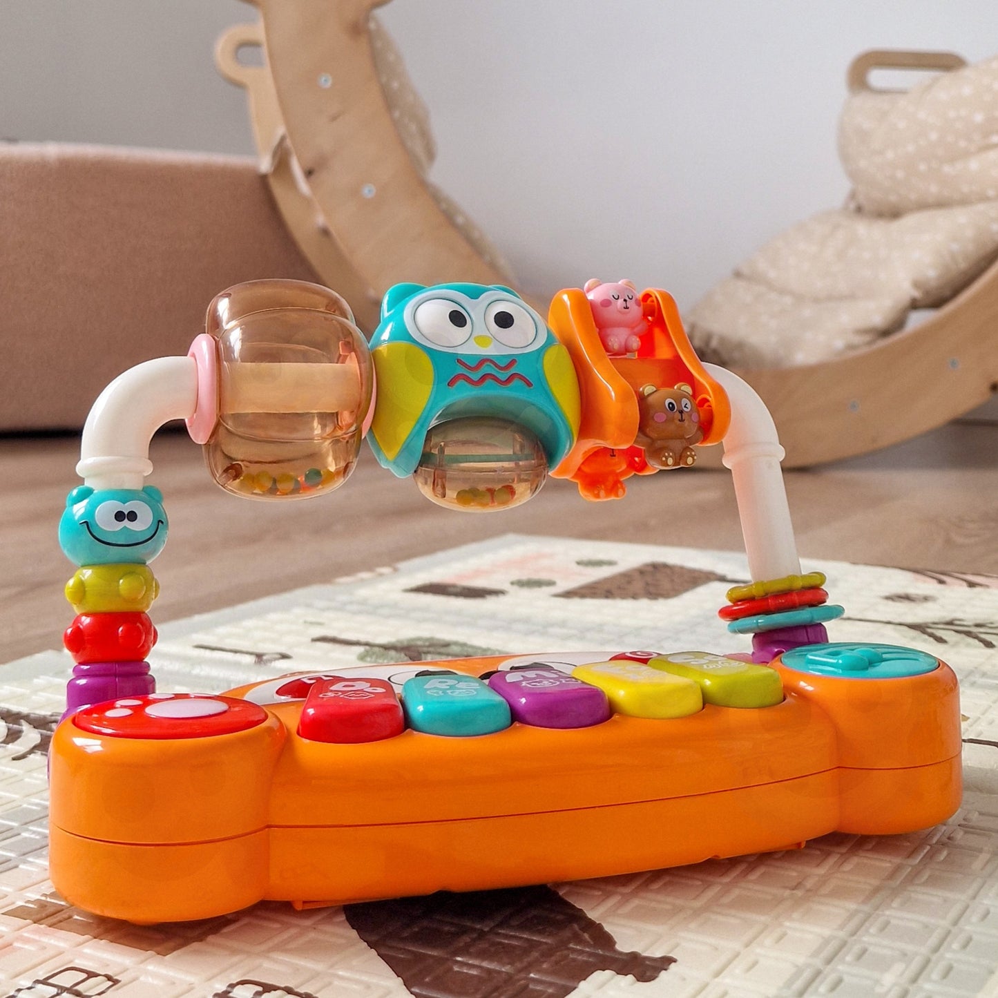 WOOPIE Baby Interaktyvus Lavinamasis Pianinas Lapė su LED Barškučiais