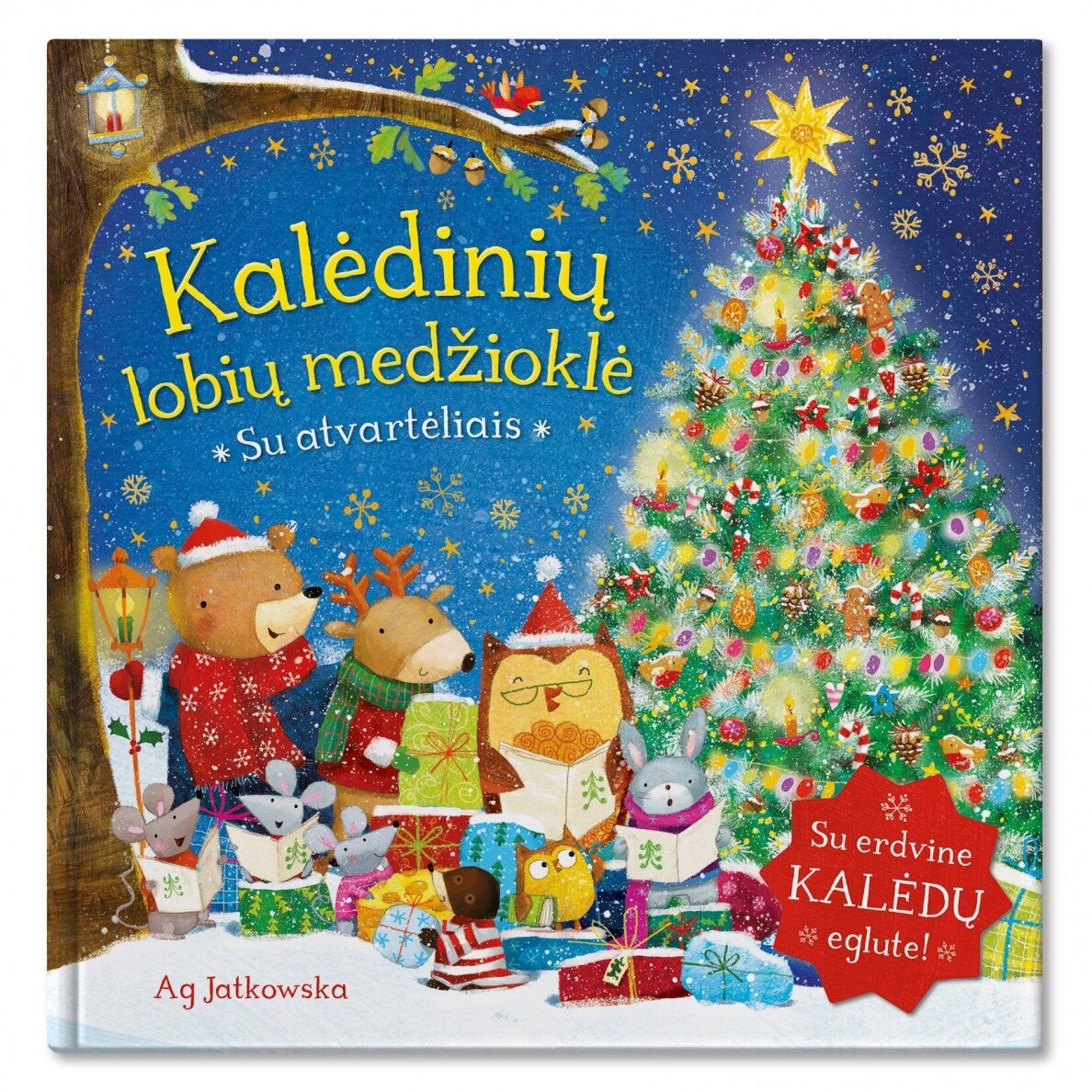 Kalėdinių lobių medžioklė Su erdvine eglute ir atvartėliais – pagrindinis vaizdas