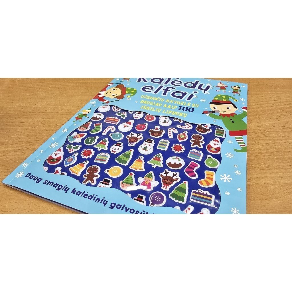 Kalėdų elfai Užduočių knygelė su lipdukais – vaizdas 3