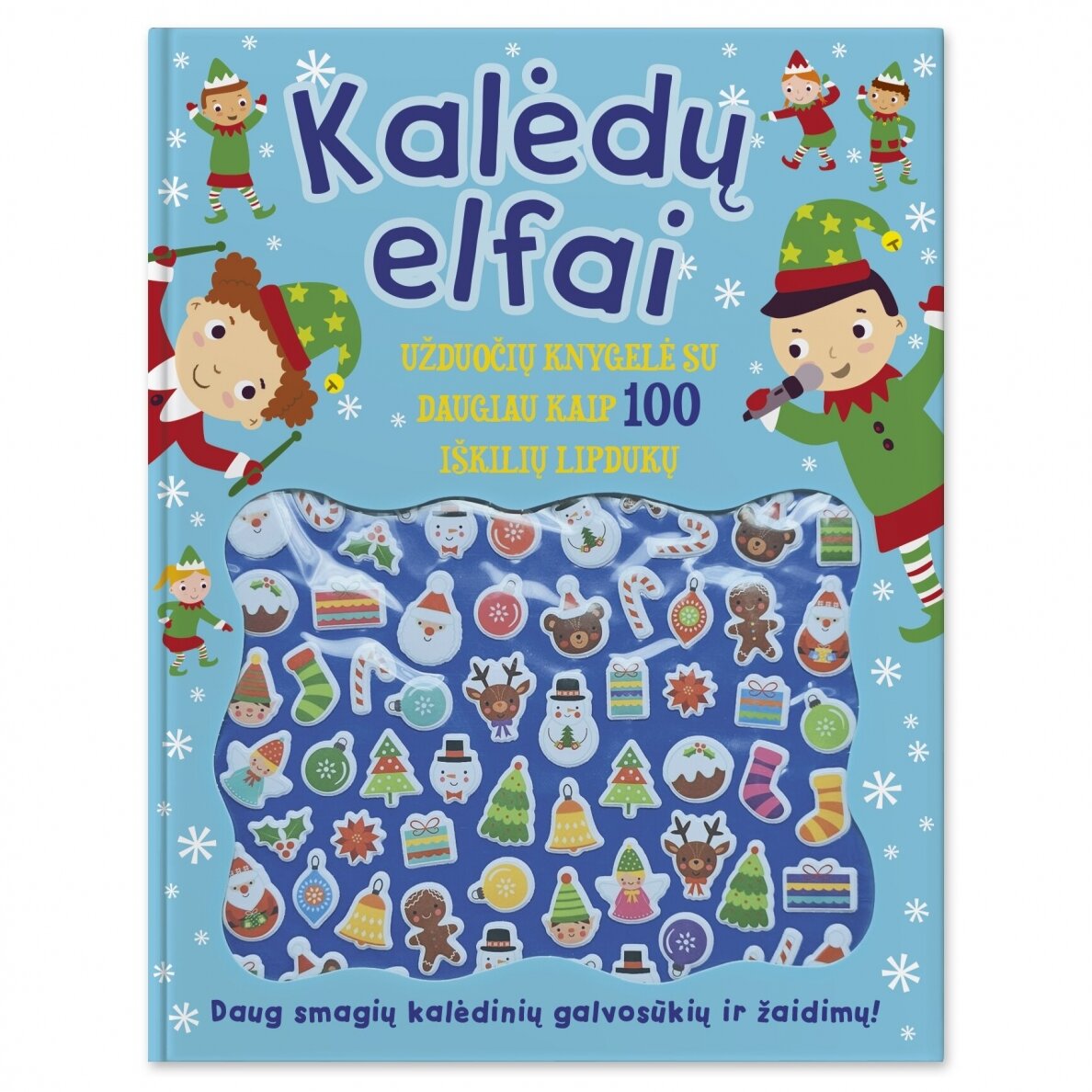 Kalėdų elfai Užduočių knygelė su lipdukais – pagrindinis vaizdas