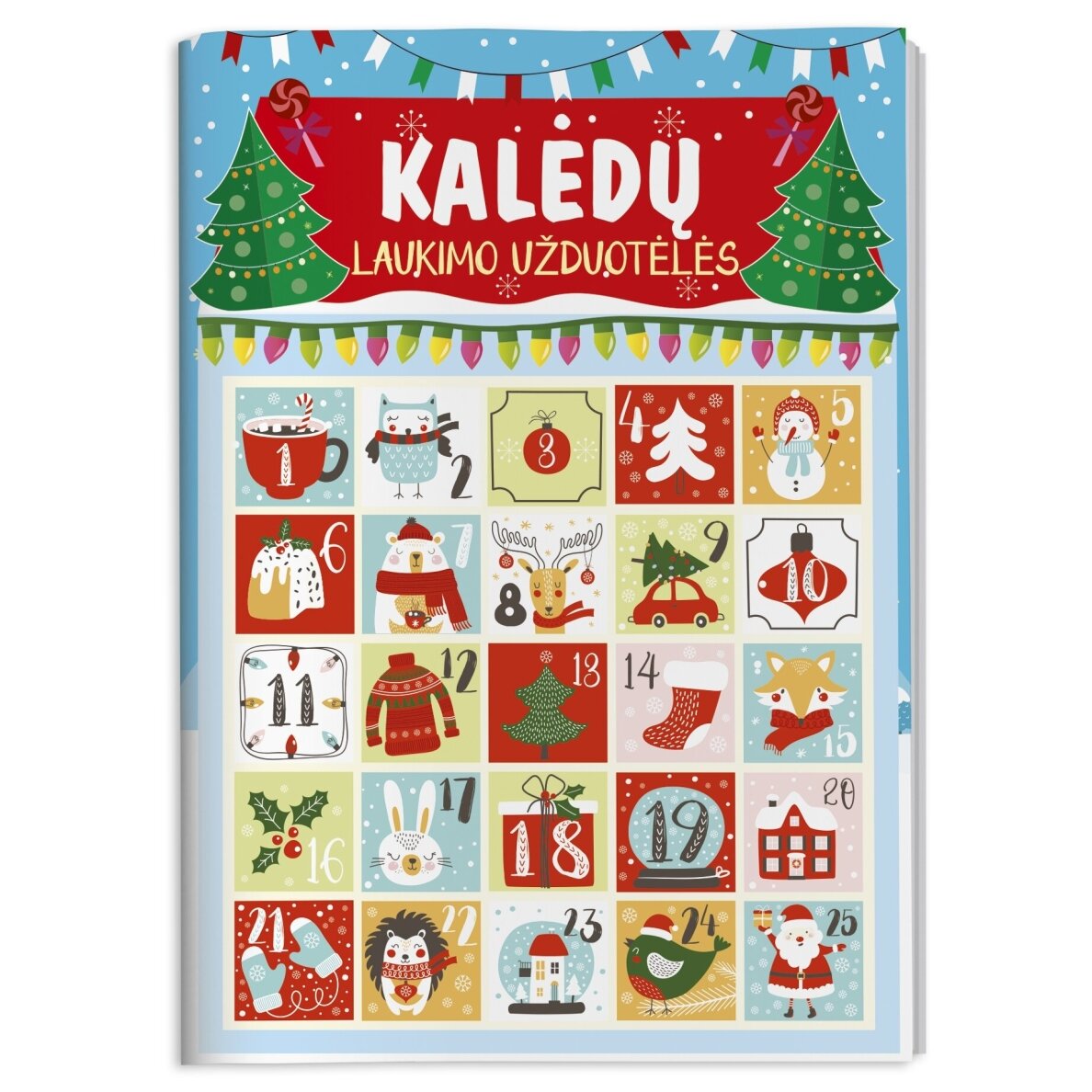 Kalėdų laukimo užduotėlės su lipdukais – pagrindinis vaizdas