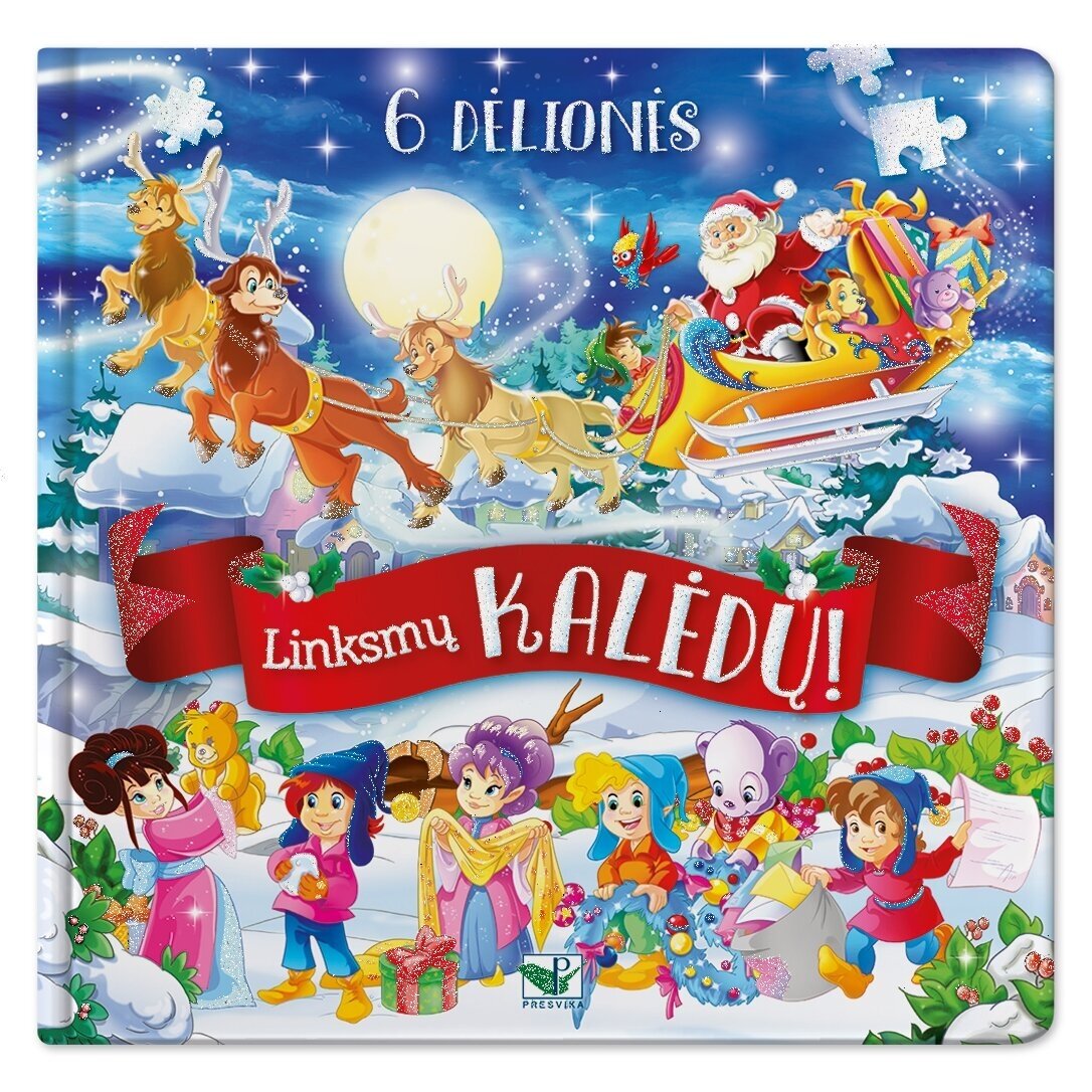 Dėlionės „Linksmų KALĖDŲ!“, 6 vnt – pagrindinis vaizdas