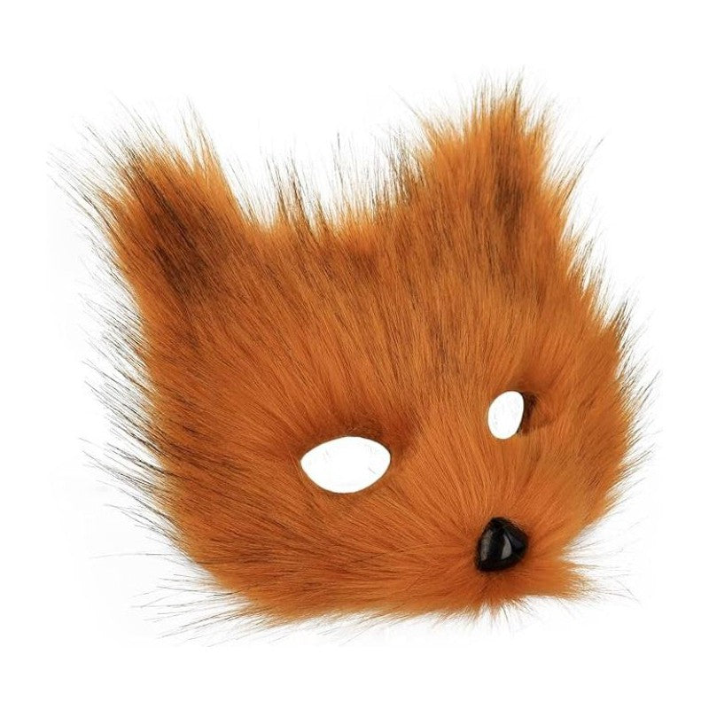 Lapės/Katės Kaukė, rudos – vaizdas 3