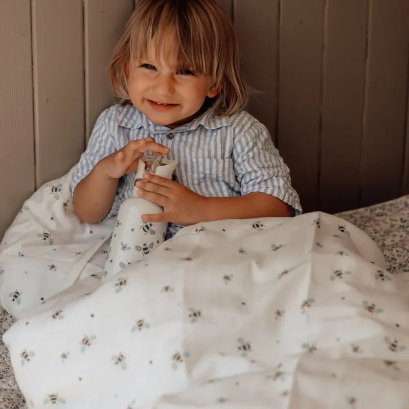 Patalynės komplektas Bitutės, 100x140 cm, medžiagos tekstūra – vaizdas 5