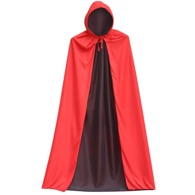 Dvipusis Apsiaustas Burtininkui Vampyrui Drakulai Helovino Kostiumui – vaizdas 10