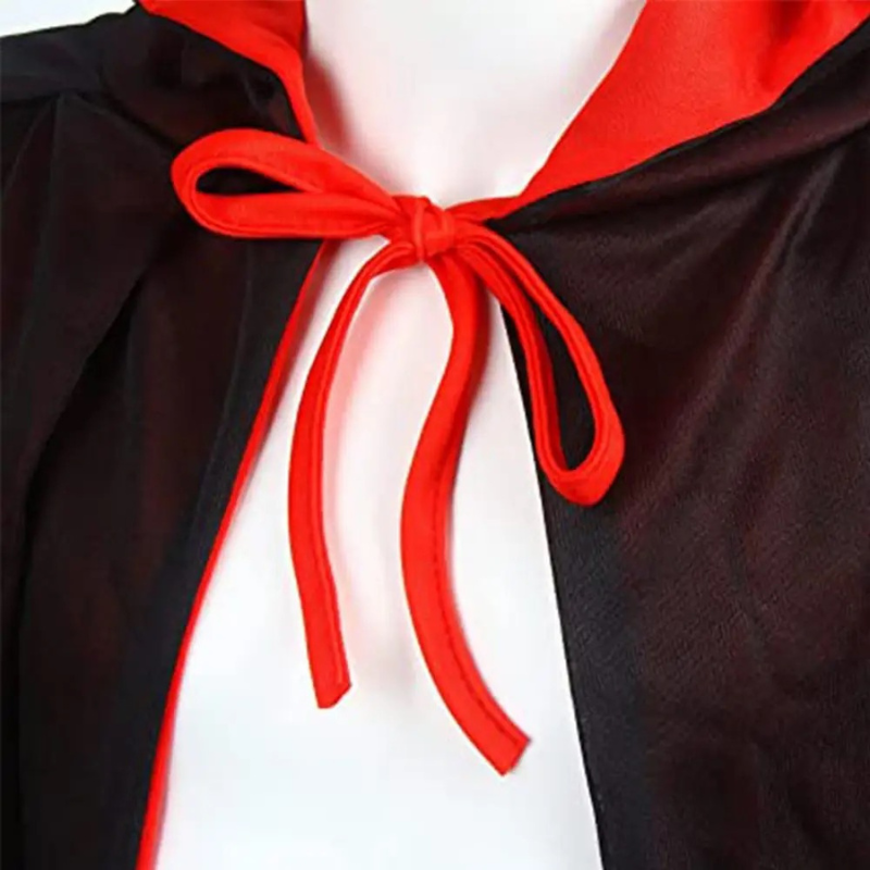 Dvipusis Apsiaustas Burtininkui Vampyrui Drakulai Helovino Kostiumui – vaizdas 5