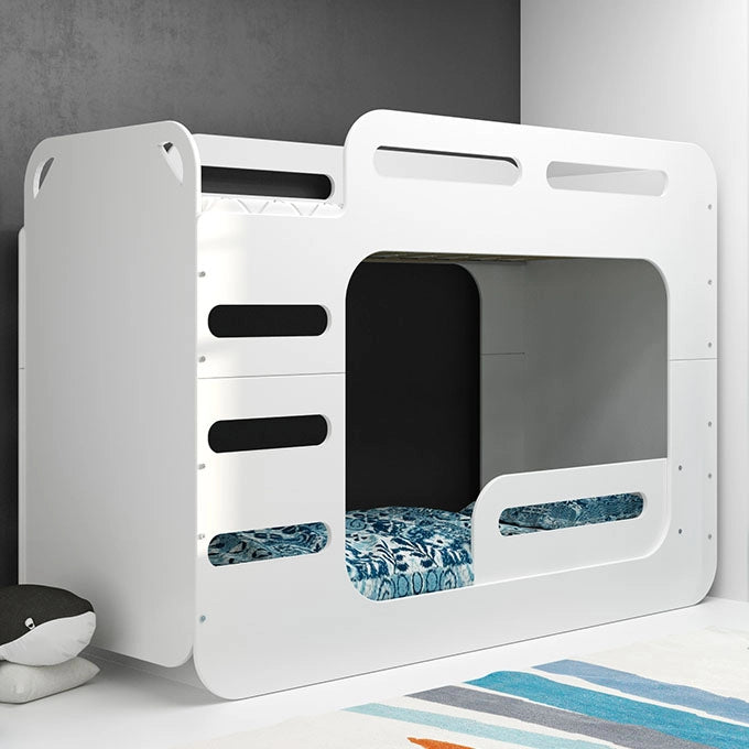 Dviaukštė jaunuolių lova MAX 2, 80x200 cm, su čiužiniais – vaizdas 3