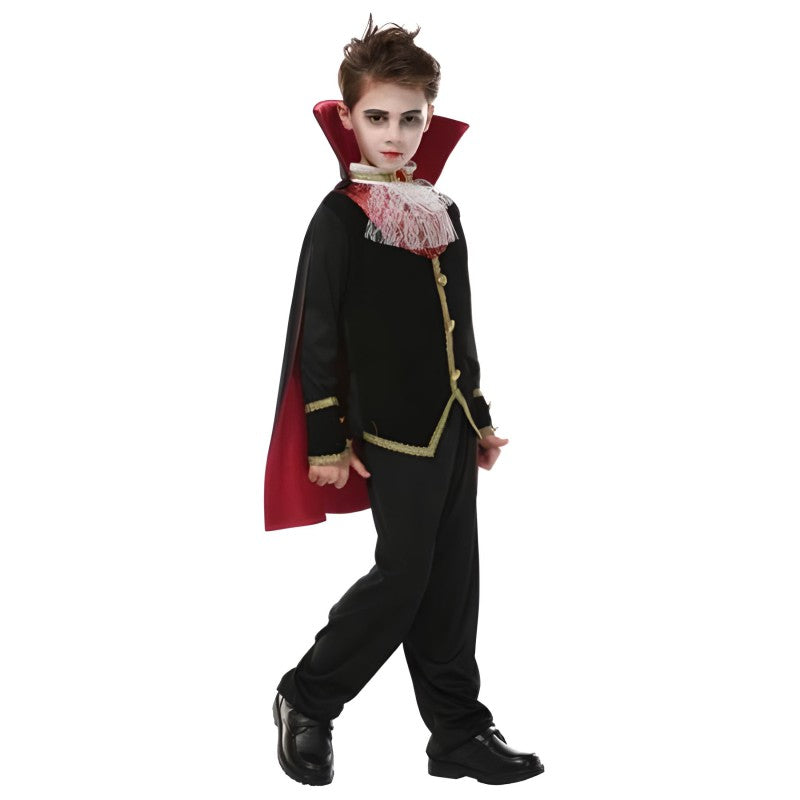 Drakulos Vampyro Helovino Kostiumas Vaikams – vaizdas 2