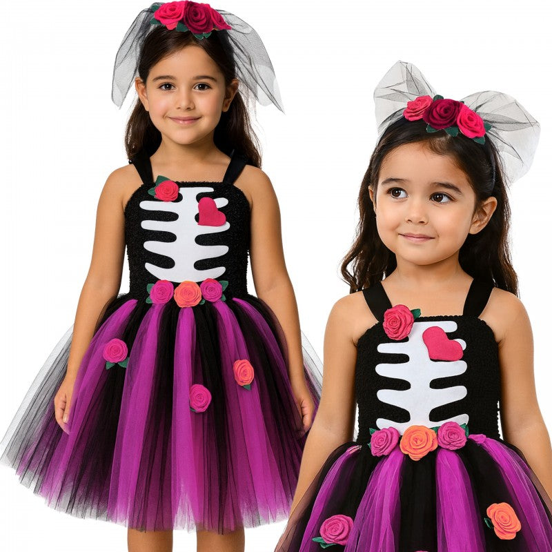 Coco Skeleto Kostiumas su Rožiniu Tiuliu – pagrindinis vaizdas