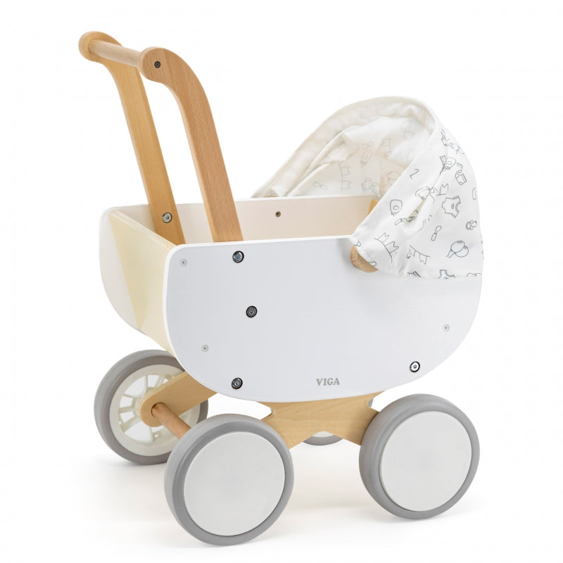 VIGA medinis lėlių vežimėlis su gondola – pagrindinis vaizdas