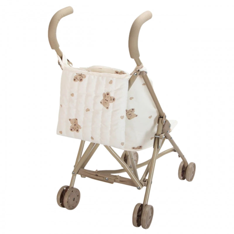 WOOPIE ROYAL vintažinis meškiuko motyvų lėlės vežimėlis – vaizdas 3