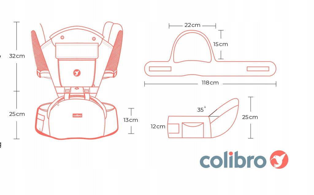 Colibro Honey 12in1 nešioklė – vaizdas 2