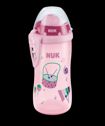 NUK 255410 300ml FLEXI gertuvė su šiaudeliais – vaizdas 3