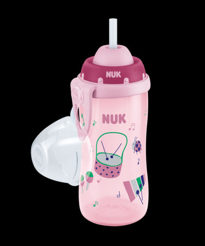 NUK 255410 300ml FLEXI gertuvė su šiaudeliais – vaizdas 4
