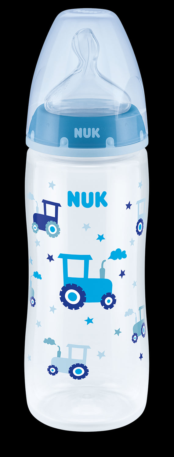 NUK 216248 FC+ PP buteliukas 360 ml su temperatūros indikatoriumi silikoniniu speneliu 6-18 mėn XL, priekis – vaizdas 2