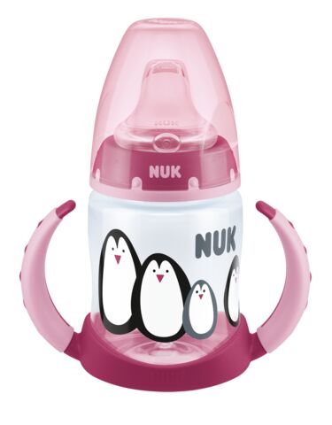 NUK 215325 buteliukas 150ml FC Monochrome su rankena ir neišsiliejančiu silikoniniu kandikliu - pagrindinis vaizdas