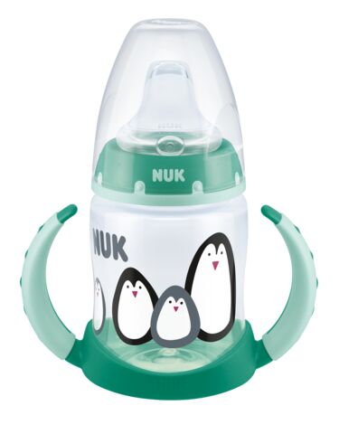 NUK 215325 buteliukas 150ml FC Monochrome su rankena ir neišsiliejančiu silikoniniu kandikliu - vaizdas 3