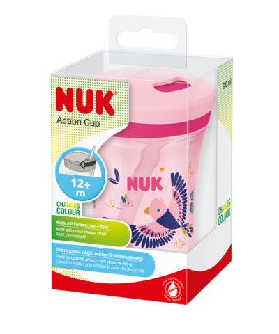 NUK 255574 EVOLUTION ACTION CUP 230 ml 12+ KAMELEON neišsiliejantis puodelis – vaizdas 4