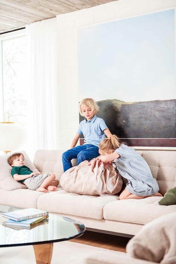 PLAY & GO Rožinis dryžuotas krepšys