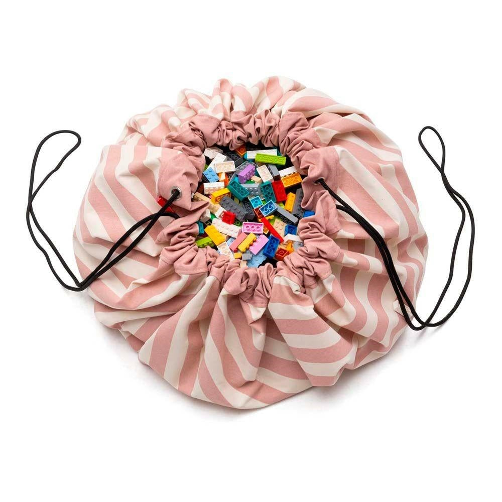 PLAY & GO Rožinis dryžuotas krepšys