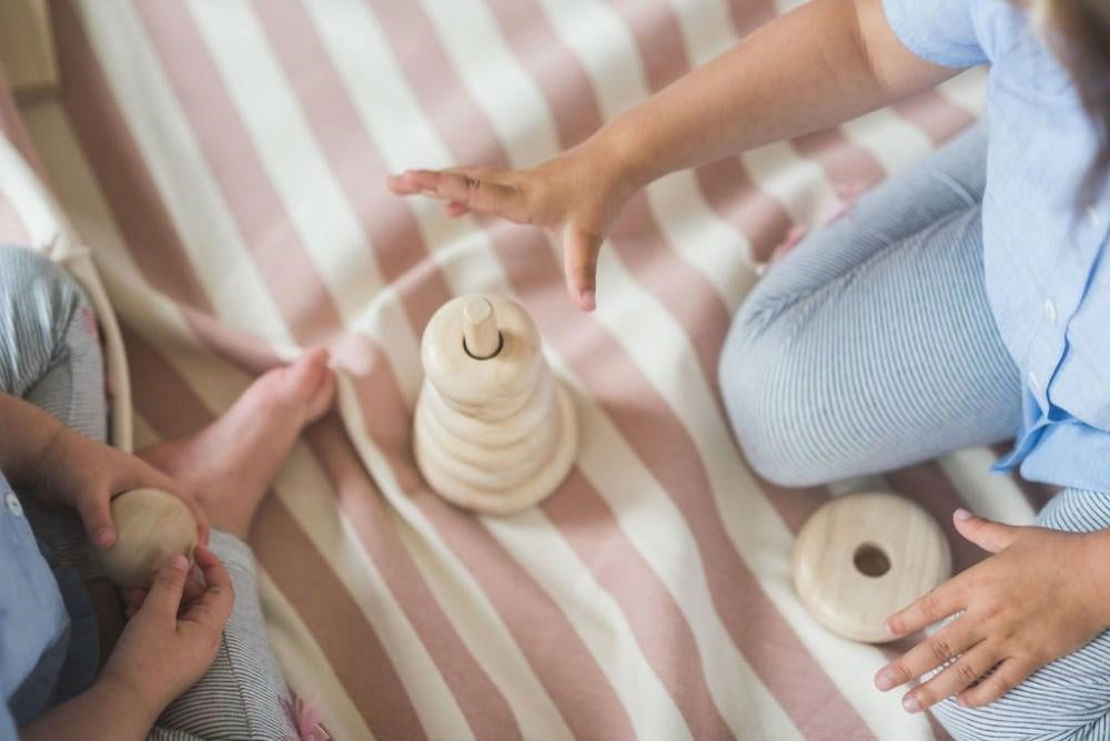 PLAY & GO Rožinis dryžuotas krepšys