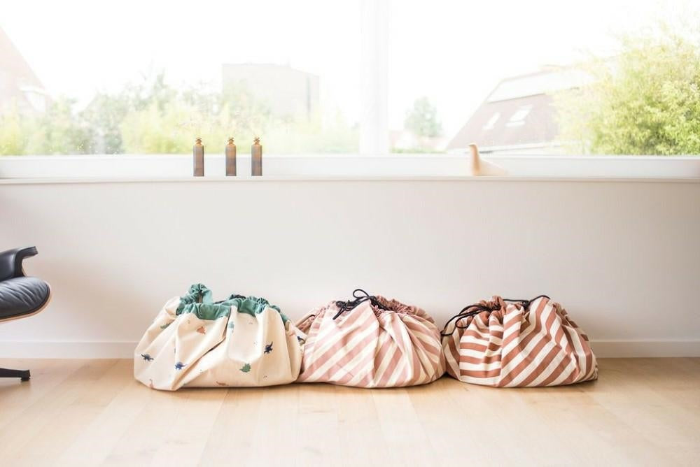 PLAY & GO Rožinis dryžuotas krepšys