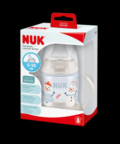 NUK 215293Z rinkinys FC buteliukas 150ml su rankenėlėmis SNOW - vaizdas 3