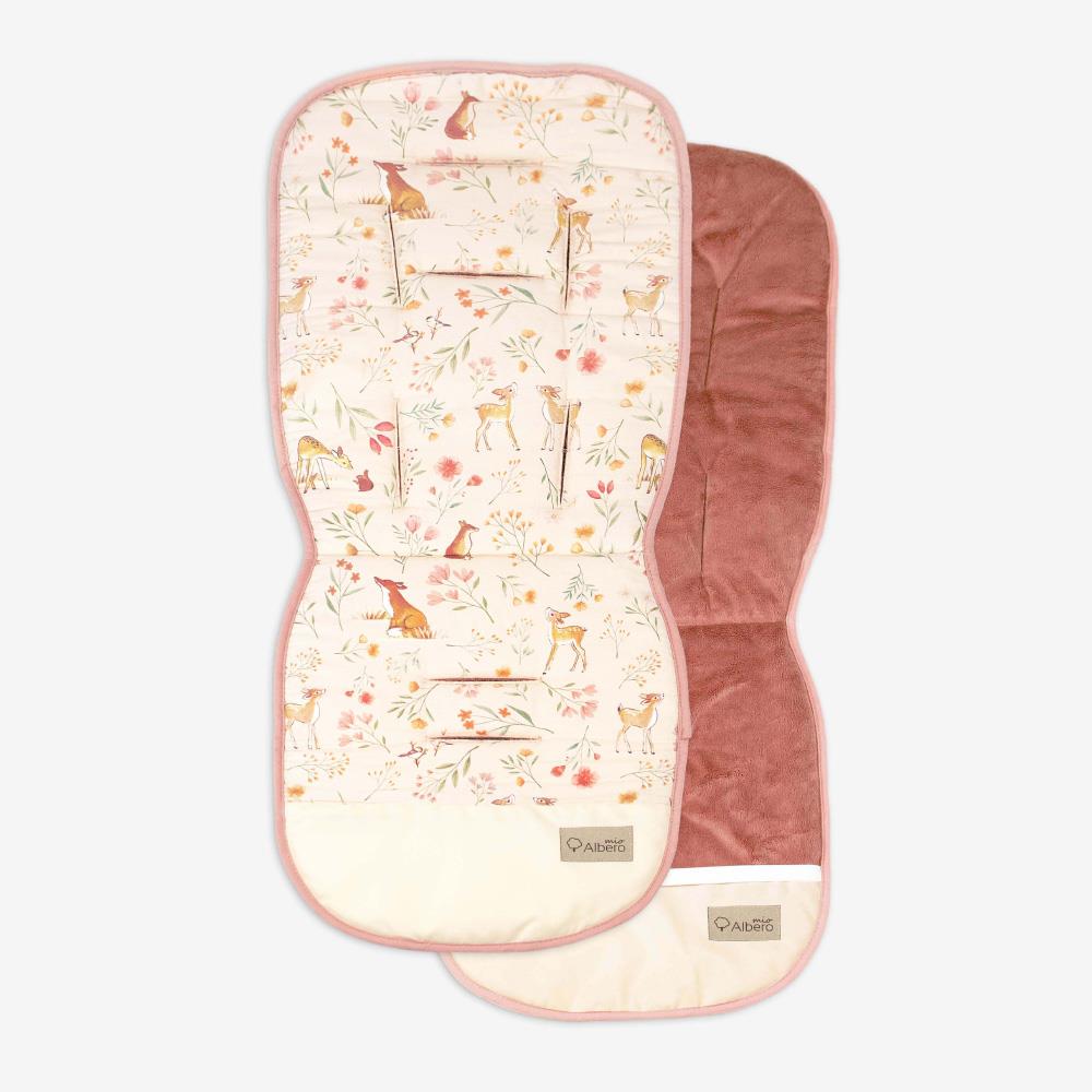 ALBERO MIO universalus vaikiško vežimėlio įdėklas Floral Glade F001 – pagrindinis vaizdas