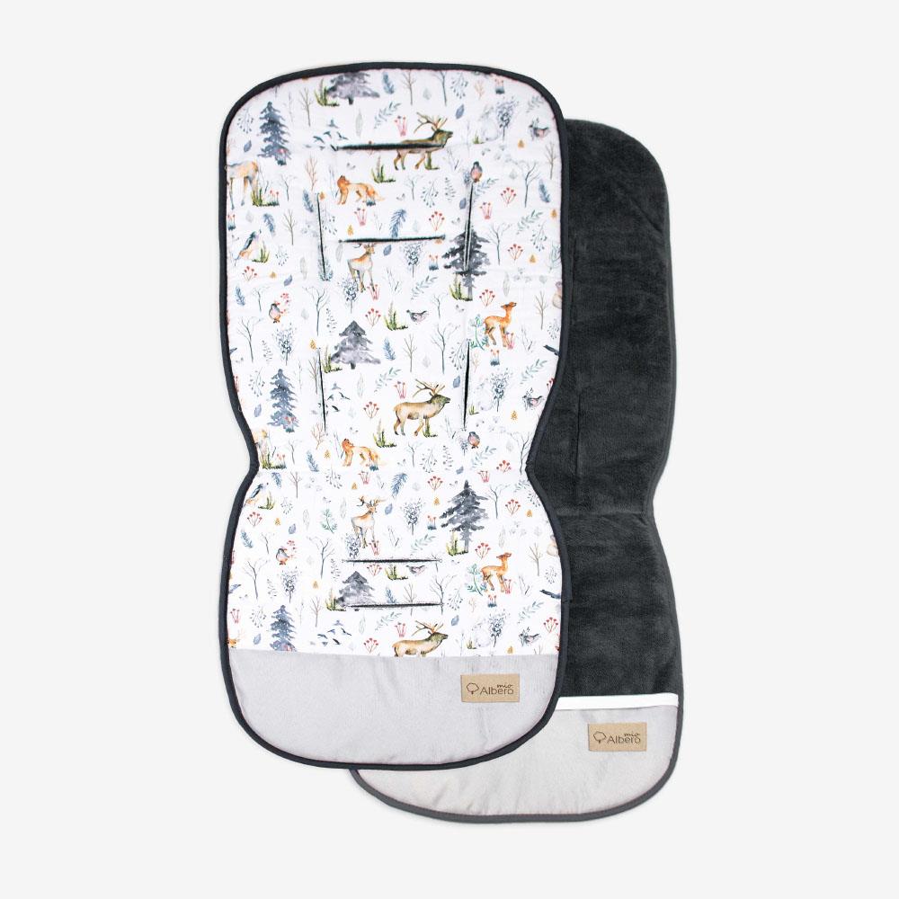 ALBERO MIO universalus įdėklas vaikiškam vežimėliui Skandinavijos miškas F002 – pagrindinis vaizdas