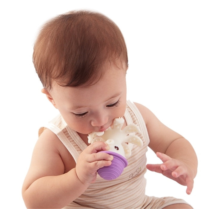 Mombella 8033-1 kramtukas žaislas alyvinis aštuonkojis – vaizdas 3