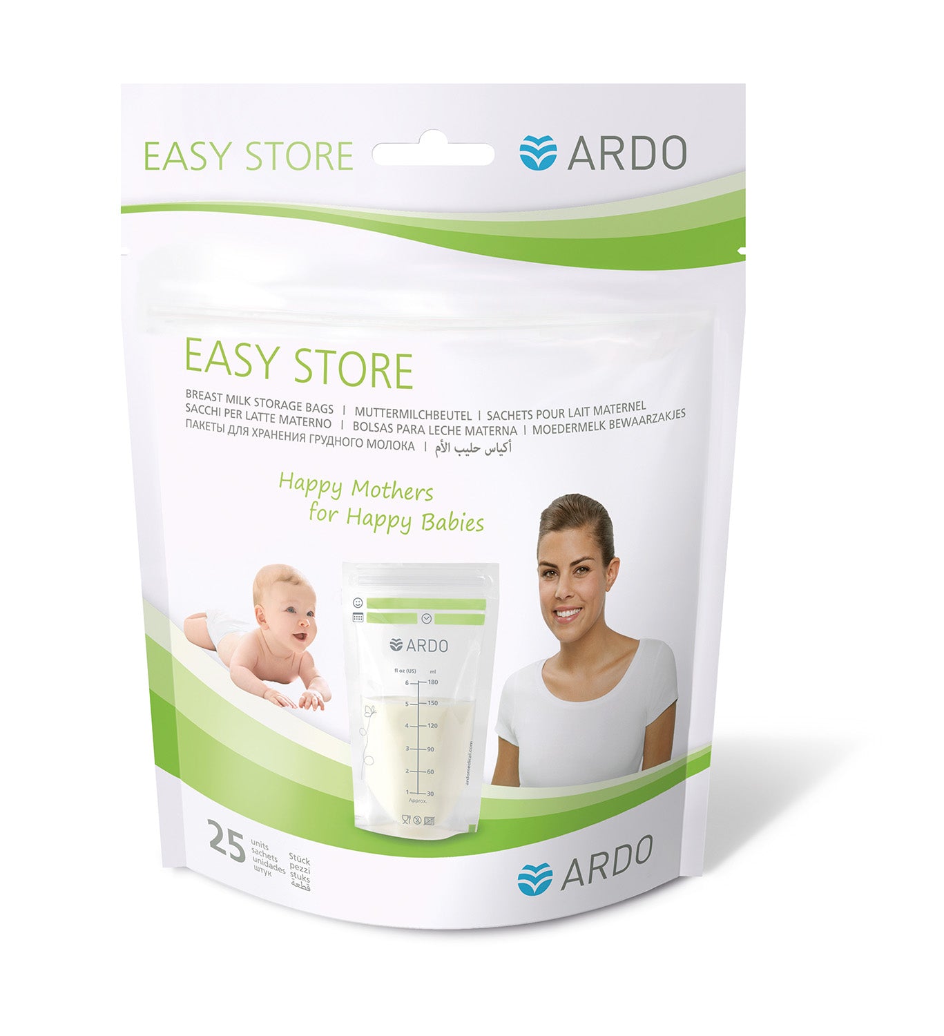 ARDO EASY STORE pieno šaldymo maišeliai – vaizdas 3