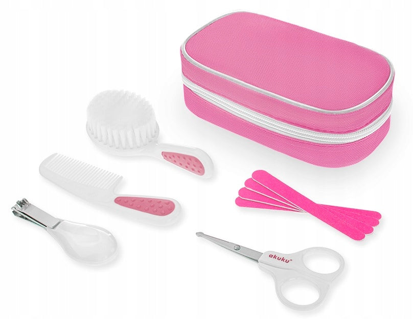 Akuku didelis 9 dalių manikiūro kosmetikos rinkinys dėkle – vaizdas 3