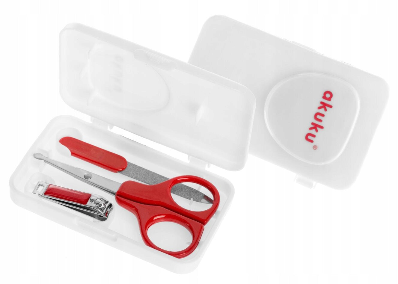 Akuku kosmetikos rinkinys: žirklės, dildė, žnyplės – pagrindinis vaizdas