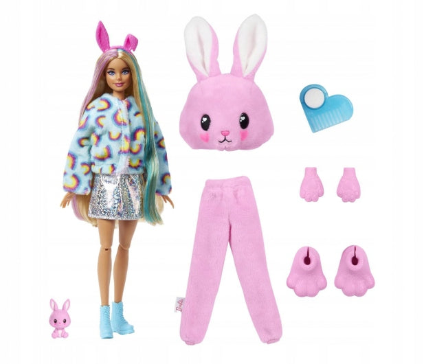 Barbie Cutie Reveal Lėlė, persirengusi triušiu – vaizdas 3