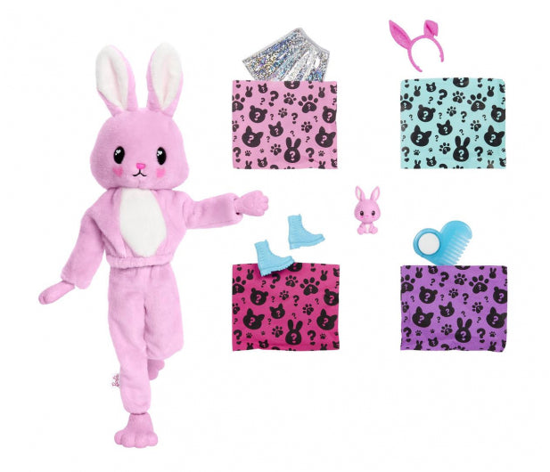 Barbie Cutie Reveal Lėlė, persirengusi triušiu – vaizdas 4