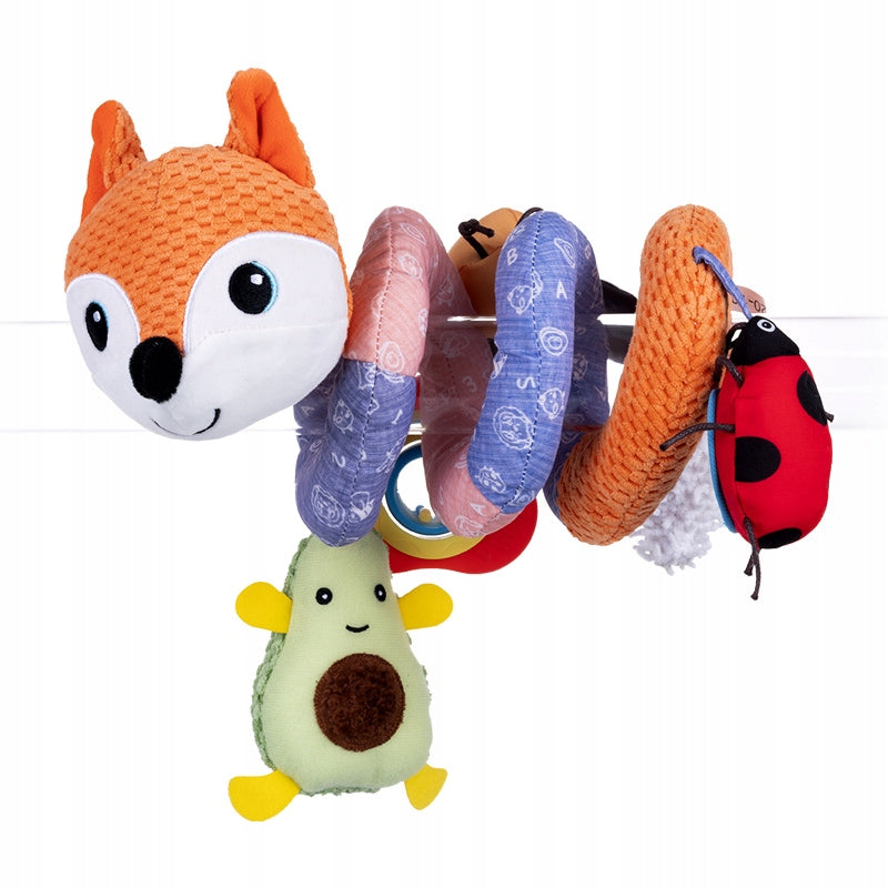 Balibazoo oranžinės lapės spiralinis pakabukas – pagrindinis vaizdas