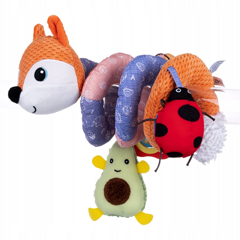 Balibazoo oranžinės lapės spiralinis pakabukas – vaizdas 2