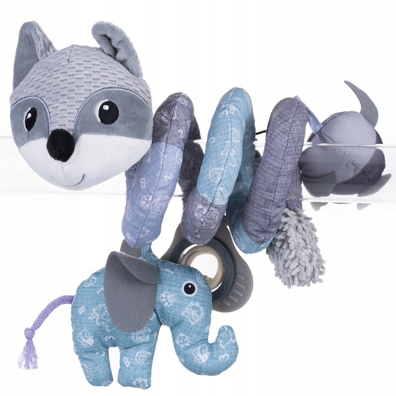 Balibazoo spiralinis pakabukas, pilkos lapės – pagrindinis vaizdas