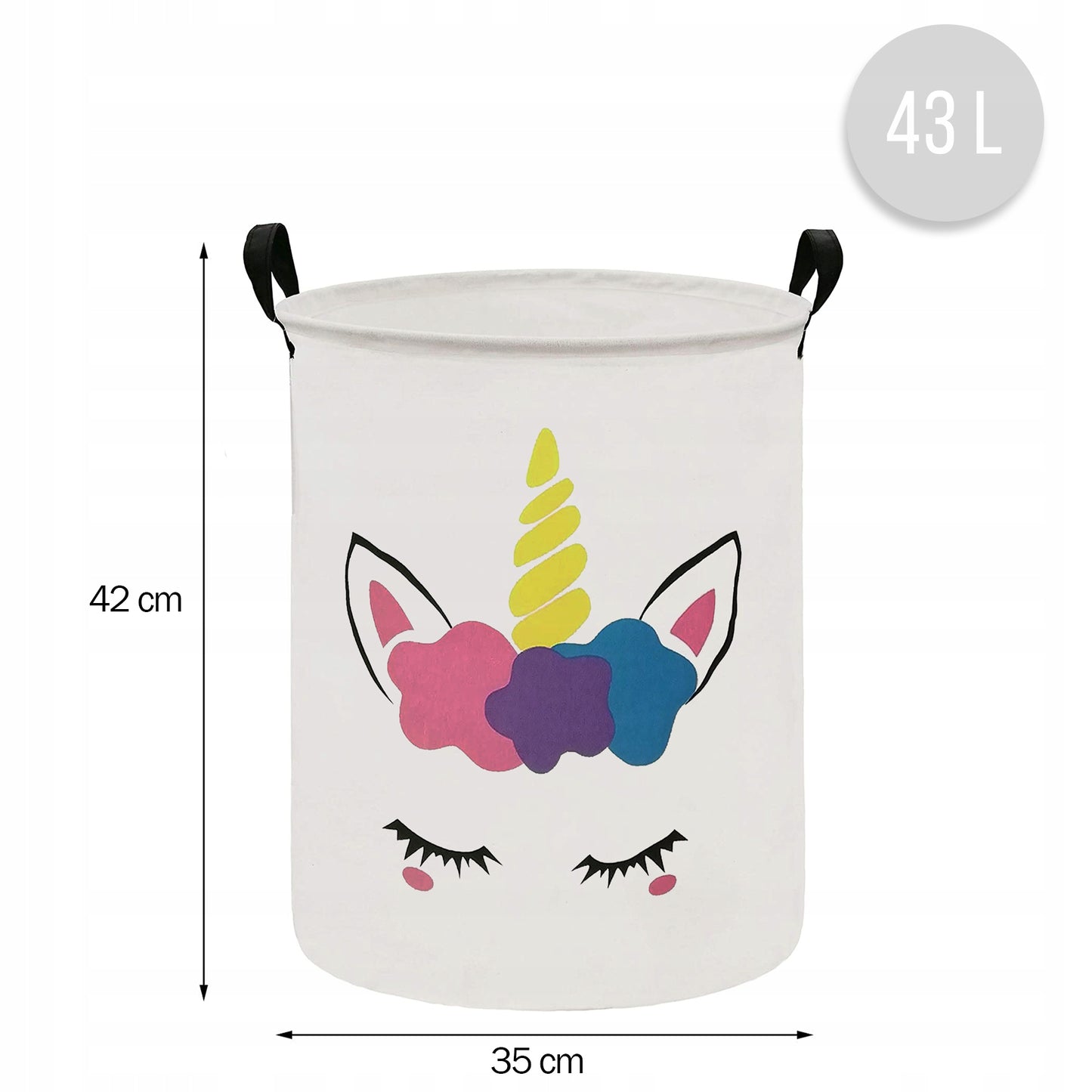 Krepšys žaislams 35 x 42 cm Vienaragis – vaizdas 2