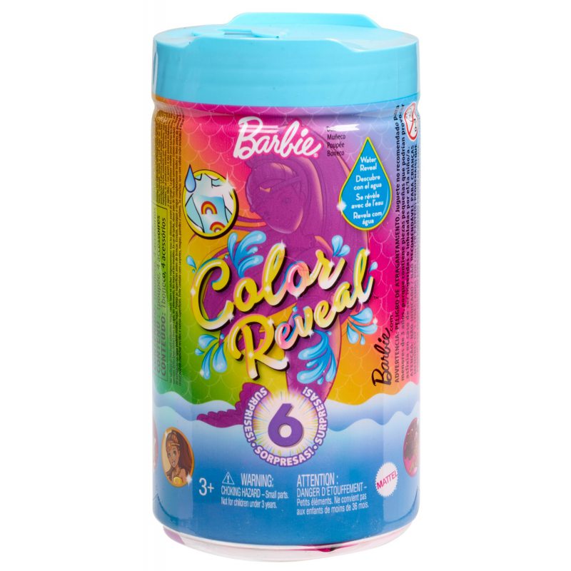 Barbie Color Reveal Chelsea Mermaid Doll Colorful Surprise lėlė – vaizdas 2