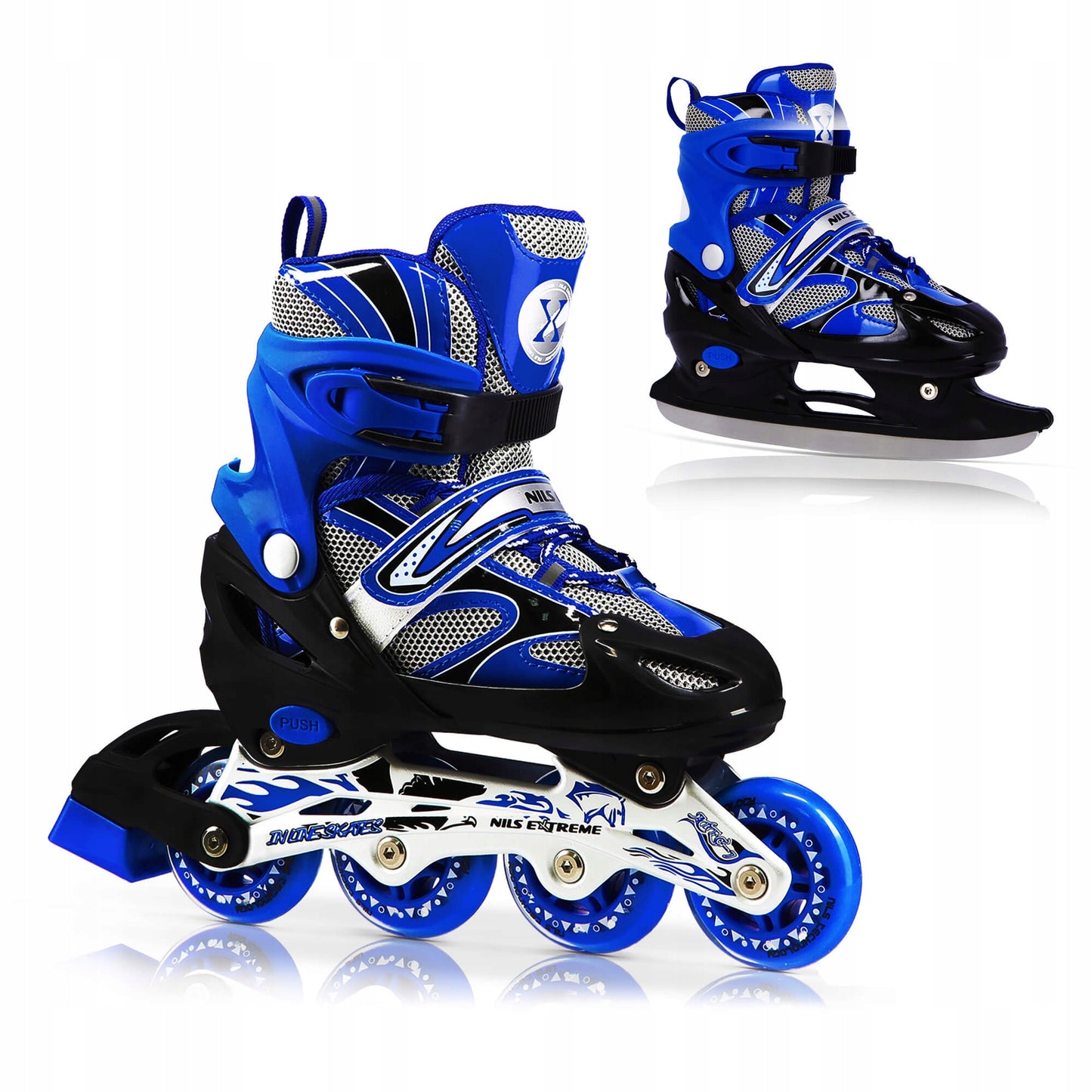 Nils Extreme pačiūžos-riedučiai 2in1 – pagrindinis vaizdas