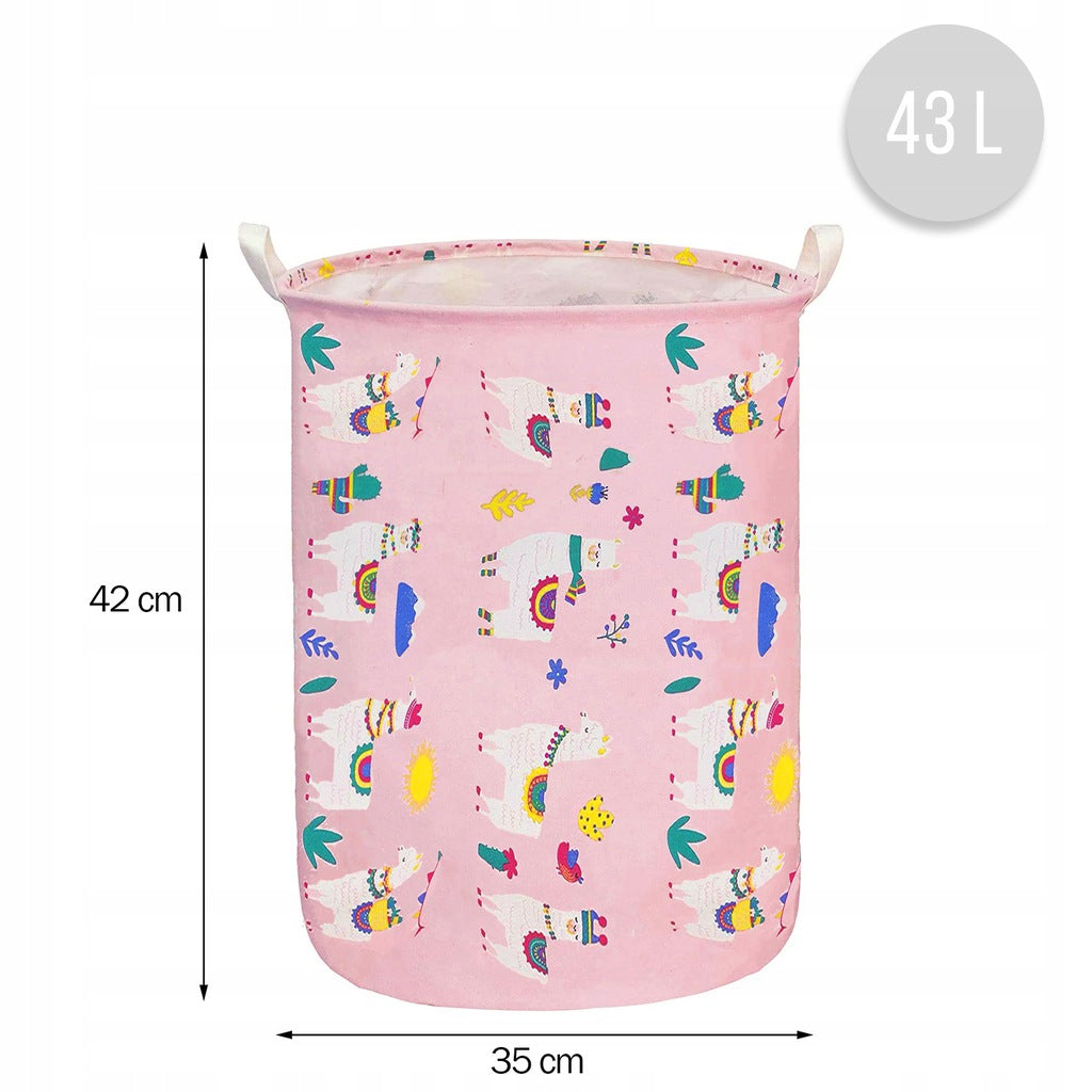 Krepšys žaislams 35 x 42 cm Lama, plotis 35 cm – vaizdas 2