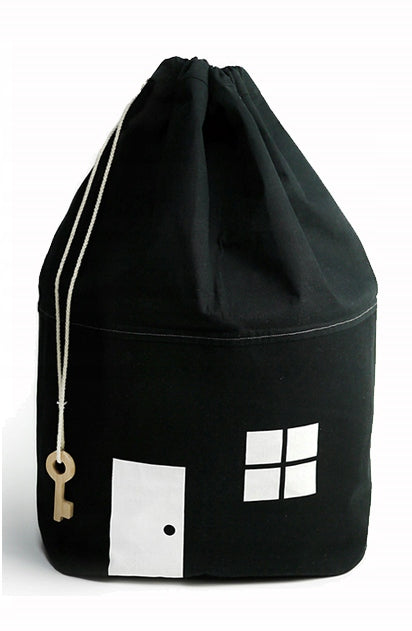 Krepšys žaislams 58 x 70 cm juodas – pagrindinis vaizdas