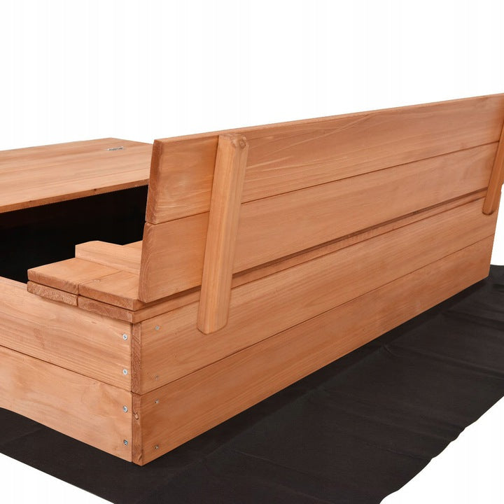 Smėlio dėžė su brezentu