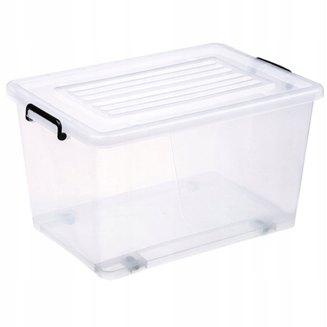 Plastikinė dėžė Domifito žaislams su dangčiu 50L 56 x 39 cm