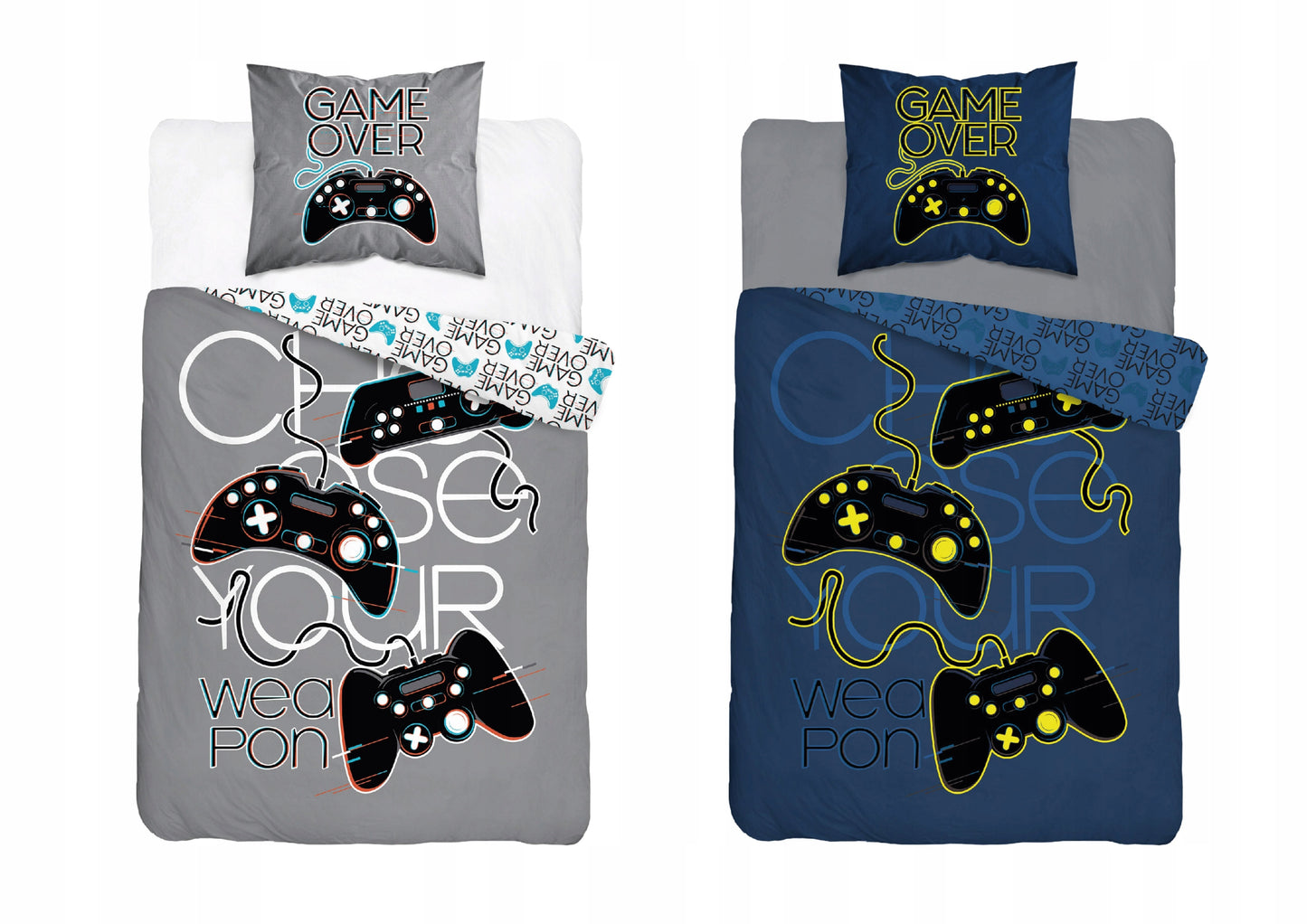 Tamsoje šviečiančios patalynės komplektas 160x200 cm